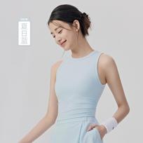 Women's tennis suit, yoga suit, nude Pilates training, anti-light outer wear, sports fitness suit, breathable and quick-drying S