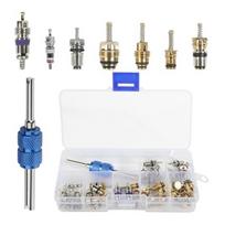 40PCS R134a AC Valve Core Kit With Removal Tool For Car Truck Motorcycle Air Conditioning Repair Maintenance Set China Mainland