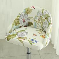 Stretch Bar Stool Chair Slipcovers with Round Backs Arms Curved Accent Swivel Kitchen Dining Room Chair Cover Slipcovers