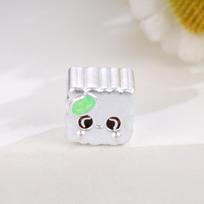 Sterling Silver 999 Poria Cocos Beads Handmade Braided Rope DIY Accessories sidabras