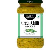 Soul Green aitriosios paprikos marinuotas agurkas 375 g – rankų darbo gurmaniška žievelė saulėgrąžų aliejuje
