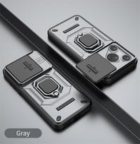 Šarvuotas smūgiams atsparus dėklas Huawei Pura 70 Ultra P70 Pro Apsauginis dangtelis Žiedas Magnetinis laikiklis Coque Fundas Capa Huawei Pura 70 pilka spalva
