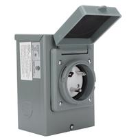 30A Generator Power Inlet Box 125V 3750W Outdoor Weatherproof Socket Accessory for RV