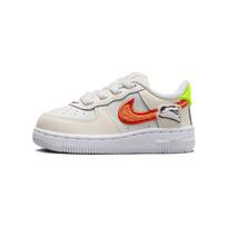 Nike Force 1 LV8 TD Triušio Metų Kūdikių Sportbačiai Kreminės Baltos Spalvos Skalauti-Žalsvai Mėlyni FJ4886-181 23.5 white