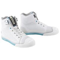 RS Taichi Motorcycle Riding BOA Vibram Shift Hoop Air RSS012 Size Shoes, Breathable, Air-Thru, Built-in Protector, Dial, Sole, Guard, Shoes, White, balta