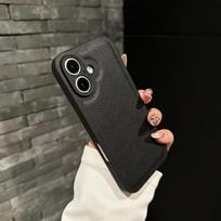 Solid Color Model for Apple Leather Phone Case 17 Leather Case Simple for IPhone 14 Protective Case 13 Anti-fall Apple 17PROMAX