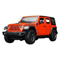 1/24 Jeep Wrangler Rubicon 4XE Alloy Car Diecasts & Toy Vehicles Car Model Miniature Scale Model Car For Children raudona