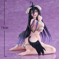 13cm Albedo Anime Figūrėlė Maudymosi kostiumas, klūpanti poza Albedo Veiksmo Figūrėlė PVC grožio Modelis Žaislinė Lėlė Suaugusiųjų Kolekcija Kalėdinė Dovana 13cm no box