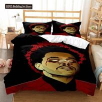 Die Weeknd Fashion Pop Singer 3D Printed Bedding Queen Bedding Set Customized King Size Bedding Set Soft Quilt Cover 70x133cm 3pcs