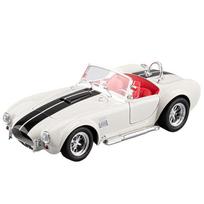 1/24 Ford Shelby Cobra 427 S/C lydinio modelinis automobilis žaislas lieto metalo modeliai automobiliai su garsu ir šviesa žaislai vaikams transporto priemonė balta