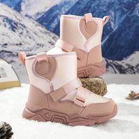 Northeast Kids' Warm and Waterproof Snow Boots - Lightweight, Wear-Resistant, Cotton-Lined Winter Shoes 32