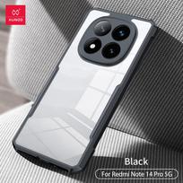 Xunddi Redmi Note 14/14 Pro Drop-Proof Phone Case - Hot Selling, Protective, Cross-Border Design Redmi Note 14 5G Global Version šalta juoda spalva