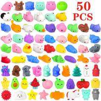 50 VNT. Mini Mochi Squishies Kawaii Animacinių filmukų Squishy Žaislai Vaikams Streso Kamuoliukas Suspaudimo Šventės Dovanėlės Streso Atsipalaidavimo Žaislai Gimtadieniui