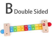 Children Wooden Math Arithmetic Learning Toys Montessori Teaching Addition Ruler Educational Number Toys For Kids Teaching Aids