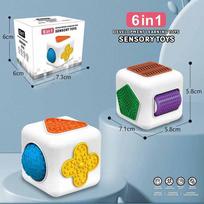 Baby Fingertip Sensory Busy Cube Fidget Toy Autism ADHD Calming Relief Anxiety Fingers Tactile Toy Kid Parish Activity Toy Gift