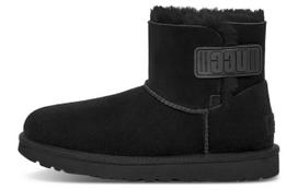 UGG Mini Bailey Logo Strap Boot 'Black' Women's 1123621-BLK 36