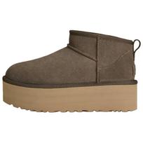UGG CLASSIC ULTRA MINI Platform Suede Thermal Snow Boots Women's Brown 1135092-DDRG 36