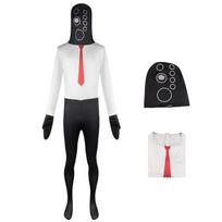 Cosplay Uniform Jumpsuit For Halloween Skibidi Toilet Game Neutral Gender Cotton Multiple Sizes Loudspeaker,XS