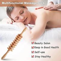 Beech Wood Massage Set: Roller, Gua Sha, Swedish Cups & Mushroom Massager 3-Piece Set