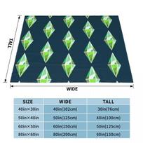 Sims 4 Plumbob Throw Blanket Stuffeds halloween decorative Blankets 100X150CM