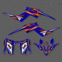 DSMTECH Custom Motorcycle Graphics Enduro Decals Stickers Kits For YAMAHA  2013 2014 2015 2016 2017 2018-2023 RAPTOR 700 004