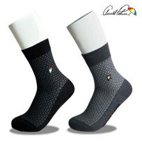 Arnold Palmer Men's Summer Dot Suit Mid-calf Socks Charcoal