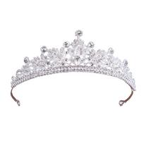 Wedding Hair Accessories Water Drop Crystal Tiara Sparkling Bride Headdress  Wedding sidabras