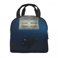 B-Billie-Girl E-eilish American Singer Insulated Lunch Bag Food Container Portable Thermal Cooler Lunch Boxes For School Office Option 1
