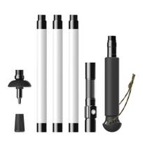 Adjustable Trekking Pole Set with Multi Section Aluminum Shaft Non Slip Handle and Removable Accessories for Hiking Camping Walking one size
