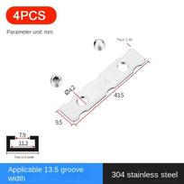 4PCS Stainless Steel Wind Support Limit Plate Window Lock Non Punching Window Limiter Portable Limit Lock