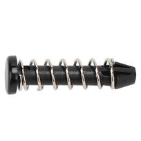 100Pcs 18.6mm Heatsink Mount Pin Plastic Round Head Cooler Mount Clip Black Heatsink Fastener Heat Sink Installation 100Pcs