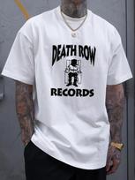 Vibrant Portrait Printed Crew Neck T-Shirt - Trendy Fashion unisex's Casual Tees - Soft, Breathable, Relaxed Fit, Short Sleeve, S įvairiaspalvis