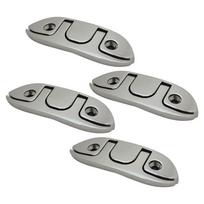 Portable 4.7 Inch Boat Folding Cleat Flush Mount Rope Cleat Marine Hardware Flip Up Dock Cleat With Fastener,4Pcs Easy To Use sidabras