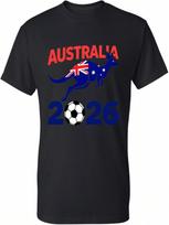 Australia Soccer 2026 Kangaroo Fan T Shirt Animal Graphic unisex's Tee S įvairiaspalvis