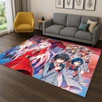 Cartoon Zero Two Sexy Girl DARLING in FRANXX  Carpet Rug for Bedroom Living Room Sofa Doormat Home Decor,Kid Area Rug Non-slip 40x60cm