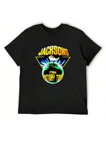 1984 The Jacksons Vintage Thriller Era Michael T-Shirt Oversize T-Shirts Man Anime Tshirt T Shirts For unisex Cotton S įvairiaspalvis