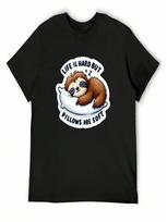 Life Is Hard But Pillows Are Soft T-Shirt Oversized T Shirt Vintage Graphic Tee Blue Lock unisexs Designer Clothes S įvairiaspalvis