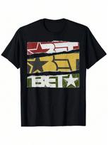 BET Paper Tear Logo T-Shirt S įvairiaspalvis