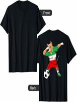Dabbing Pitbull Dog  Soccer Fans Jersey  Football T-Shirt S įvairiaspalvis