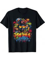 90s Hop Graffiti Oldschool Rap Boom Rap T-Shirt S įvairiaspalvis