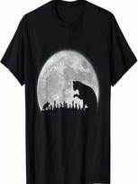 The Chess Board The Cat The Mouse Under The Full Moon T-Shirt S įvairiaspalvis