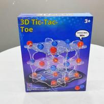 1 Set Interactive Chess Board Game Toy 3D Tic-Tac-Toe Game Easy To Play Educational Toys Squares Strategy Table Games one size