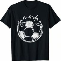 Game Day Soccer Ball Sports Men Women Kids Gifts T-Shirt S įvairiaspalvis