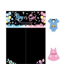 Gender Reveal Voting Board Baby Shower Game Boy or Girl What Do You Think Cast Your Vote Interactive Party Sign One Size
