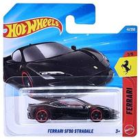 Hot Wheels Mainline Modeliukas Ferrari SF90 Stradale Black Short Card (yra Sandėlyje)