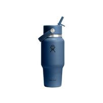 Hydro Flask Wide Mouth Flex Straw Cap Harbor Blue kelioninė gertuvė, 710 ml