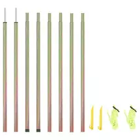 Uždangos nuo saulės stulpai, 2vnt., 250cm, plienas