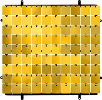 GoDan Dekoratyvinė plokštė aukso juodo fono B tipo 30x30cm