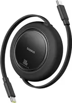 Kabelis USB C - USB C 1.5m 100W suvyniojamas juodas Free2Pull BASEUS