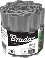 Bradas Banguotas vejos apvadas 9 m x 20 cm pilkas